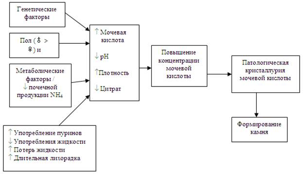 камни при нарушении пуринового обмена - student2.ru