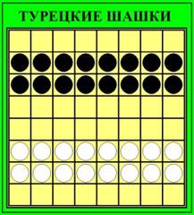 История шашек ч.10: Сенегальские шашки, Турецкие шашки (Дама), Тама, Кены, Готические шашки - student2.ru