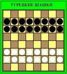 История шашек ч.10: Сенегальские шашки, Турецкие шашки (Дама), Тама, Кены, Готические шашки - student2.ru