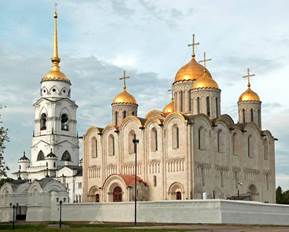 Архитектурный стиль: кубический, 4-столпный, одноглавый, крестово-купольный храм - student2.ru