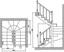 Конструктивное решение внутриквартирных лестниц - student2.ru