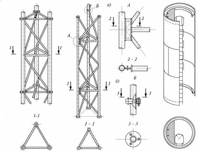 Конструктивные решения мачт - student2.ru