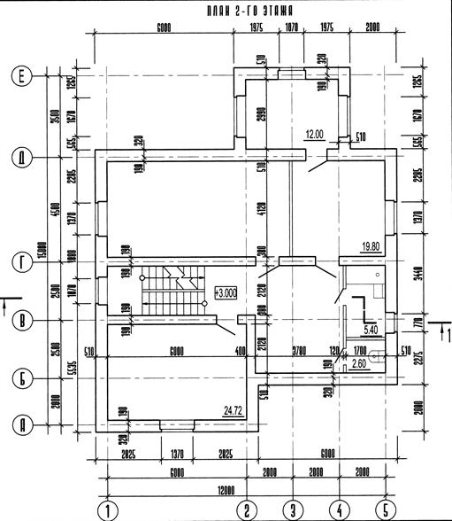 Методические указания. Задания по общестроительному чертежу представ­ляют схематический чертеж плана - student2.ru