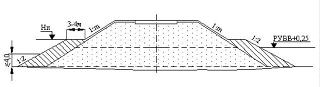 Проектирование поперечного профиля насыпей подходов - student2.ru