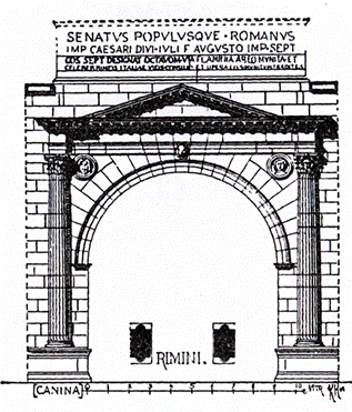 Развитие типа триумфальной арки в архитектуре Римской Империи. - student2.ru