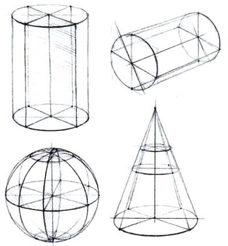 Рисование геометрических тел - student2.ru