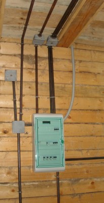 Электромонтаж ввода в деревянный дом кабелем ВВГнг-LS - student2.ru