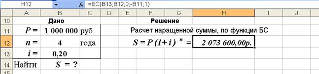 Наращение по сложным процентам с постоянной ставкой - student2.ru
