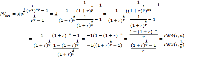 Определение текущей стоимости аннуитета - student2.ru