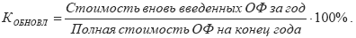 Вопрос 41. Показатели состояния, движения и использования основных фондов - student2.ru