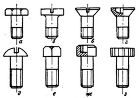 основные типы крепежных деталей - student2.ru