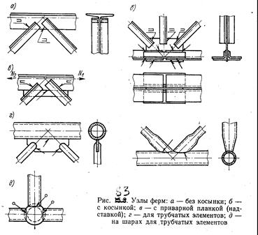 Особенности конструирования и расчета узлов и поясов ферм - student2.ru