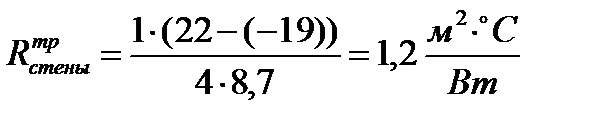 Расчет фактических термических сопротивлений стен - student2.ru