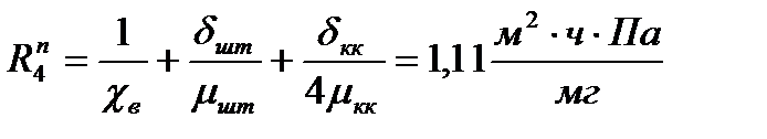 Расчет общего фактического сопротивления паропроницанию наружного ограждения - student2.ru