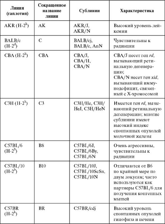 инбредные животные - student2.ru