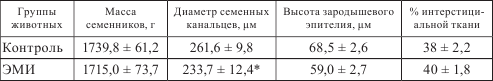 Изменение морфологических и морфометрических показателей репродуктивной системы самцов животных после электромагнитного воздействия в диапазоне мобильной связи - student2.ru