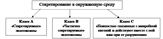 По степени связи с бактериальной клеткой и секретировании в окружающую среду подразделяются на 3 класса. - student2.ru