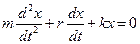 Вывод дифференциального уравнения свободного колебания - student2.ru