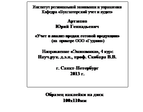 Тема: «Учет и анализ продажи готовой продукции». - student2.ru