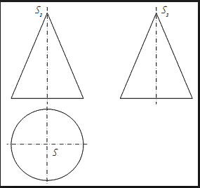 Изображение на чертеже цилиндра. Линии каркаса, очерк, точки и линии на поверхности цилиндра - student2.ru