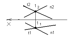 Определение действительной величины отрезка и углов наклона прямой линии к плоскостям проекций - student2.ru