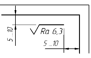 Обозначение шероховатости поверхности - student2.ru