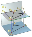 Положение плоскости относительно плоскости проекций. - student2.ru