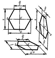 Построение аксонометрических проекций предметов призматической и пирамидальной формы - student2.ru