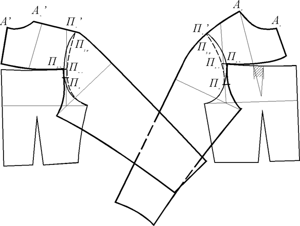 Разработка конструкции одежды с рукавами комбинированного покроя - student2.ru