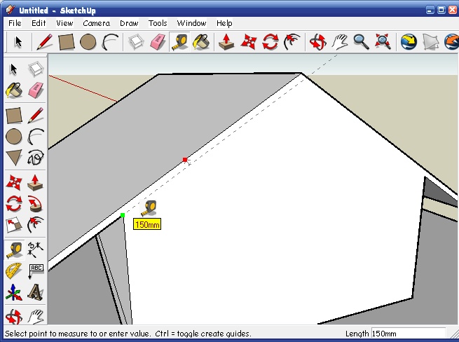 SketchUp Урок шестой. Экстерьер дома в SketchUp - student2.ru