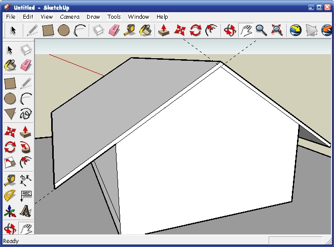 SketchUp Урок шестой. Экстерьер дома в SketchUp - student2.ru