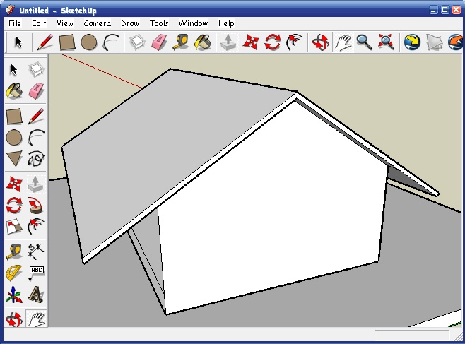 SketchUp Урок шестой. Экстерьер дома в SketchUp - student2.ru