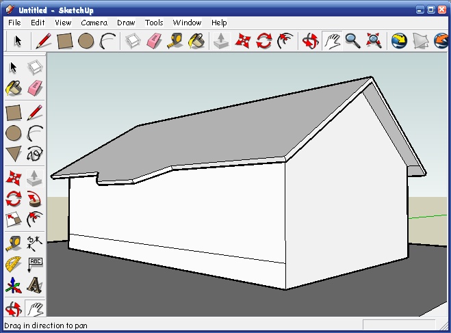 SketchUp Урок шестой. Экстерьер дома в SketchUp - student2.ru