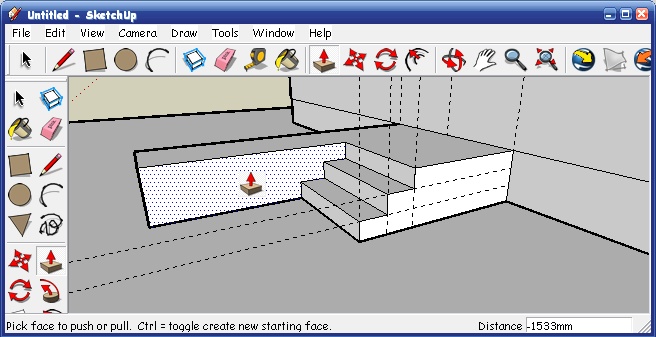 SketchUp Урок шестой. Экстерьер дома в SketchUp - student2.ru