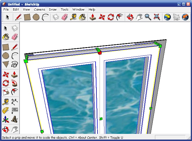 SketchUp Урок шестой. Экстерьер дома в SketchUp - student2.ru