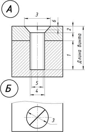 Случай 2. Без потайного отверстия под головку винта - student2.ru