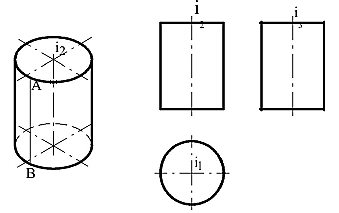 Прямой круговой цилиндр чертеж