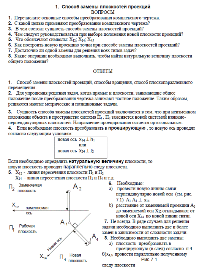 Гранные поверхности на чертеже - student2.ru