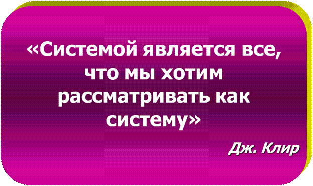 Определение термина СИСТЕМА через признаки - student2.ru