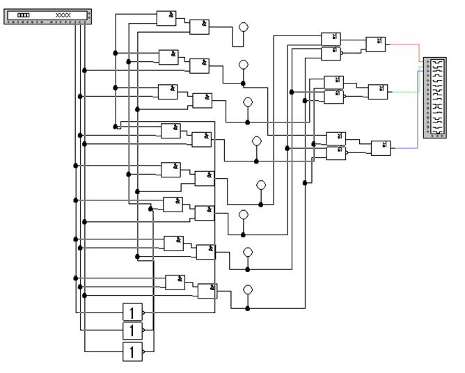 Дешифратор увз. Дешифратор EWB схема. Схема дешифратора на логических элементах. Дешифратор схема на логических элементах электроник воркбенч. Дешифратор workbench.