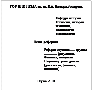 правила оформления реферата - student2.ru