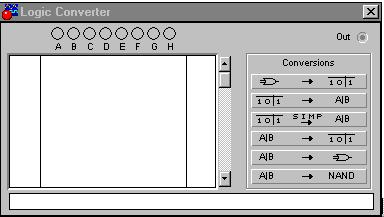 Лабораторная работа № 1. Виртуальный логический конвертор (Logic converter) - student2.ru