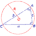 Свойства описанной около треугольника окружности. Теорема синусов - student2.ru