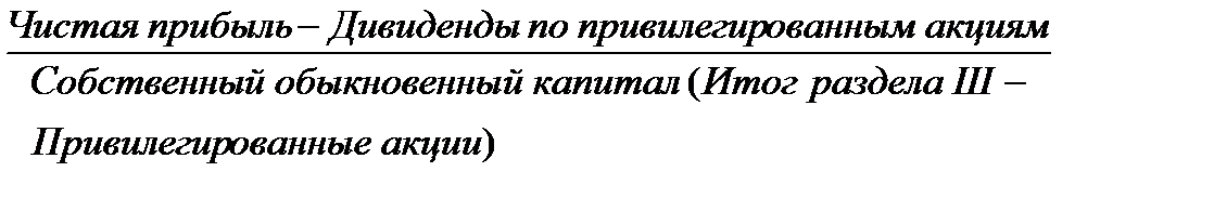 Блок 5. Показатели прибыльности и рентабельности корпоративной организации - student2.ru