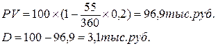 Дисконтирование по простым процентным ставкам. Наращение по учетной ставке - student2.ru