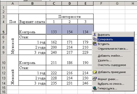 дисперсионный анализ в ms excel - student2.ru