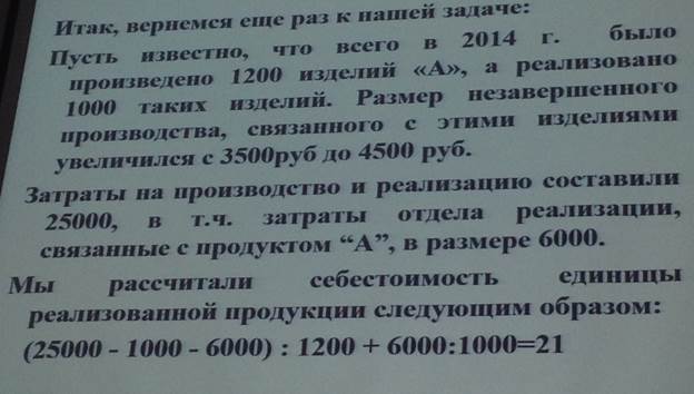 Калькулирвоания себестоимости гаммы однородных продуктов - student2.ru