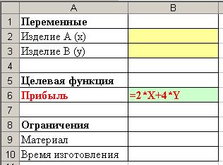 ЛАБОРАТОРНАЯ РАБОТА № 7. РЕШЕНИЕ ЗАДАЧ ОПТИМИЗАЦИИ СРЕДСТВАМИ MS EXCEL - student2.ru