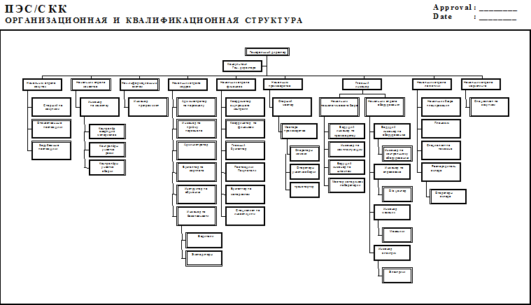 организационная и квалификационная структура организации пэс/скк - student2.ru