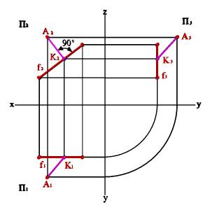 Типы задач начертательной геометрии - student2.ru